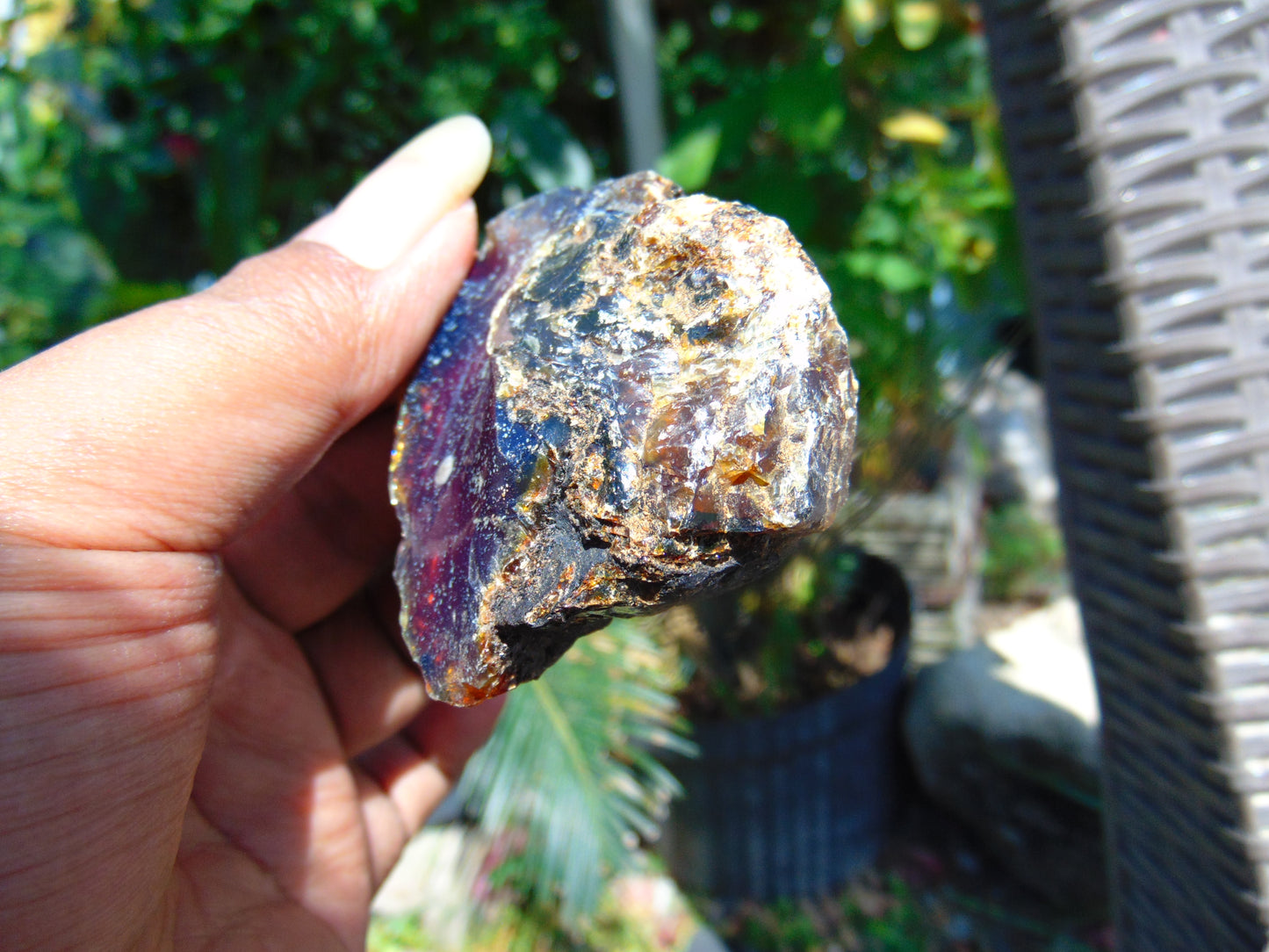 28 gram Rough Raw Indonesian Blue Amber for Healing AGRB75
