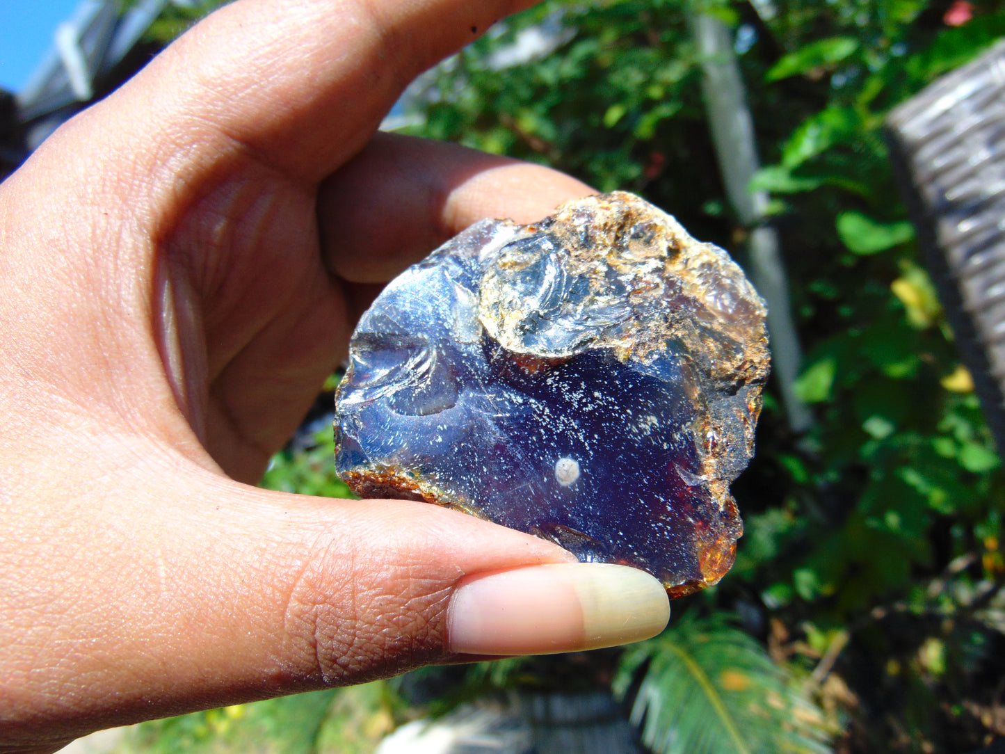 28 gram Rough Raw Indonesian Blue Amber for Healing AGRB75
