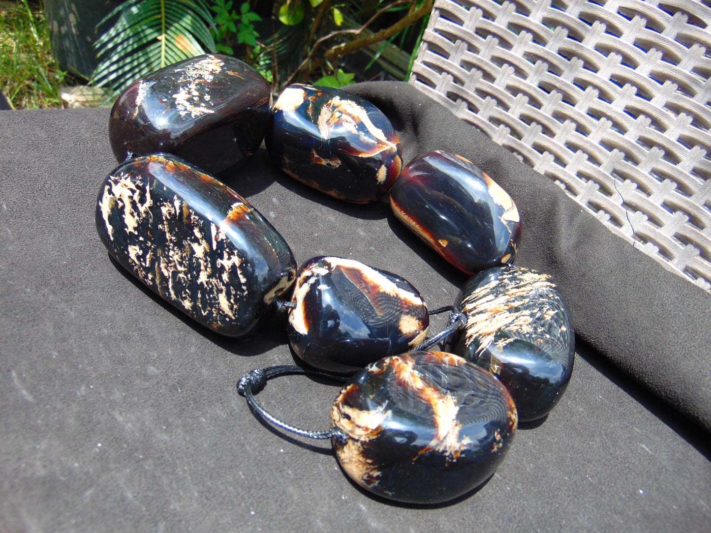 879 gr Big Necklace Indonesian Amber for Healing A7K86