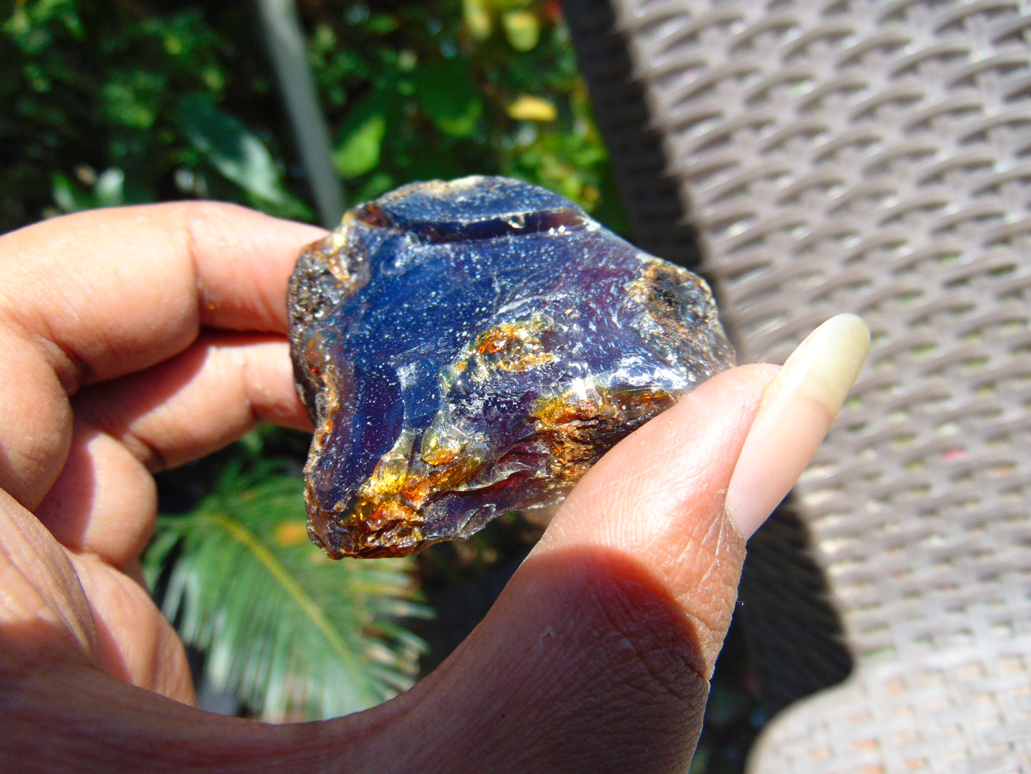28 gram Rough Raw Indonesian Blue Amber for Healing AGRB75
