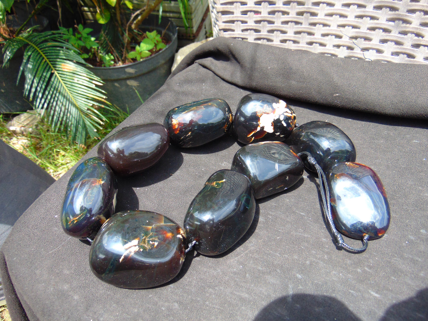 777 gr Big Necklace Indonesian Amber for Healing A9K92