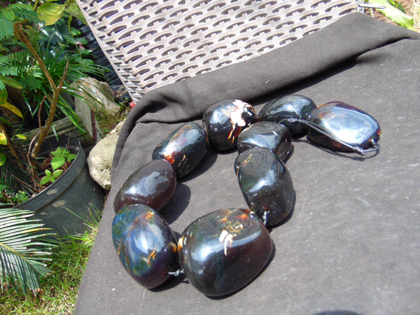 777 gr Big Necklace Indonesian Amber for Healing A9K92