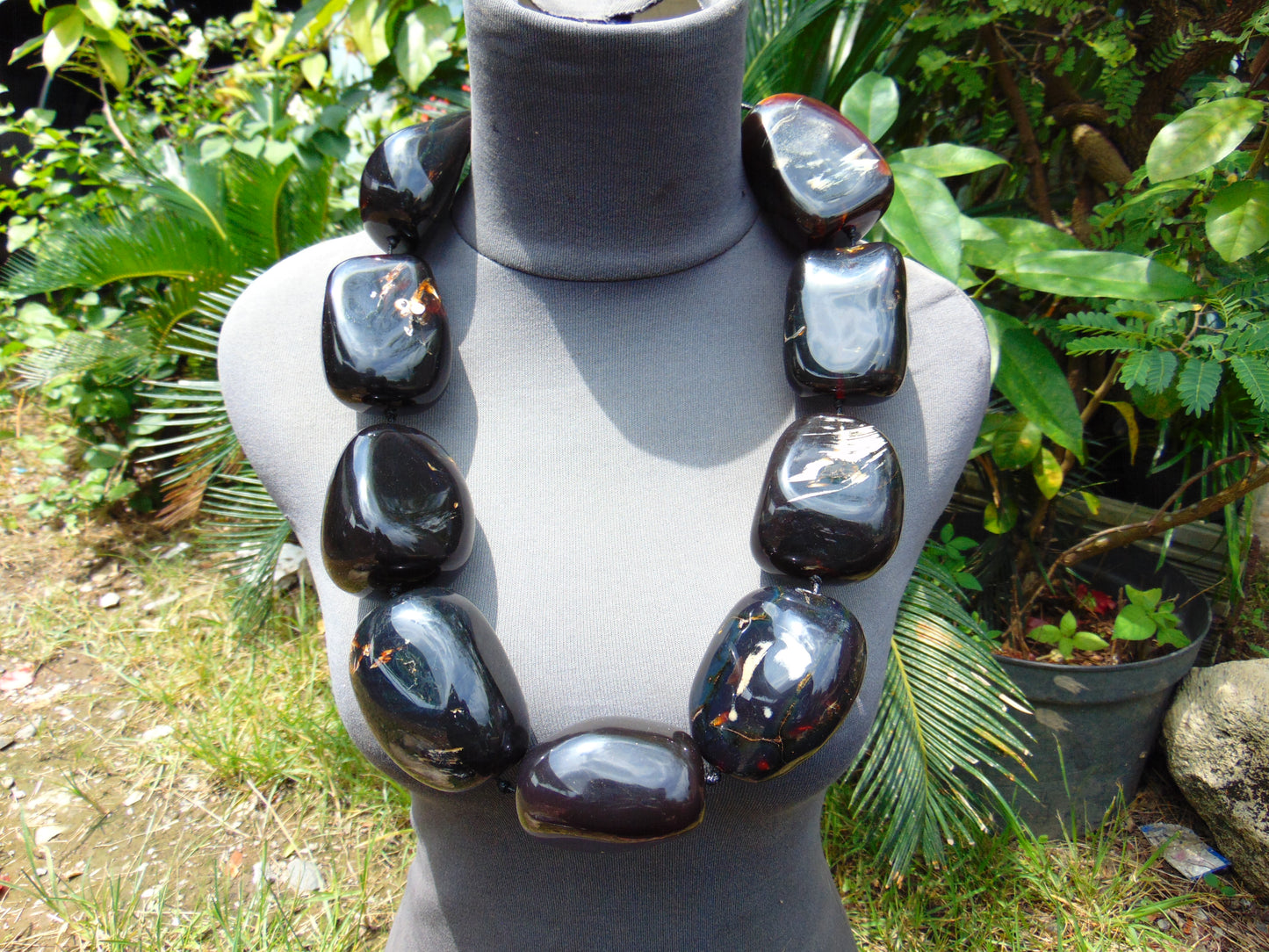 777 gr Big Necklace Indonesian Amber for Healing A9K92