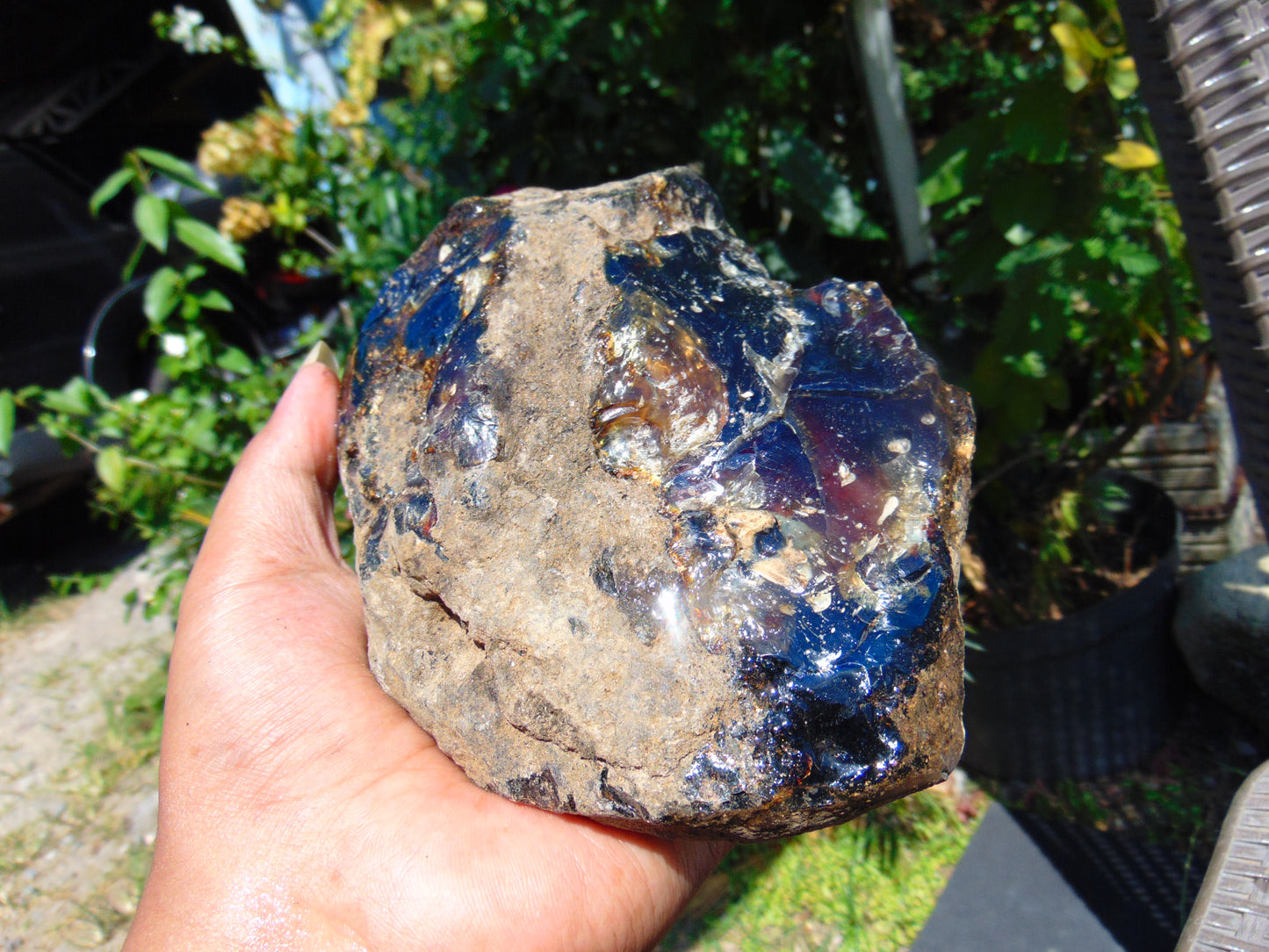 585 gram Rough Raw Indonesian Blue Amber for Healing AGRB30