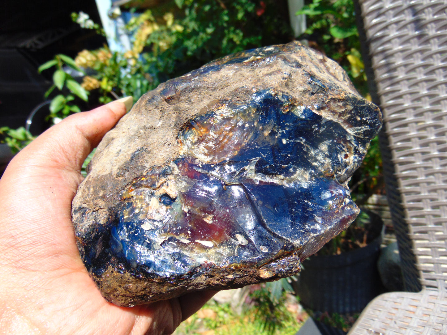 585 gram Rough Raw Indonesian Blue Amber for Healing AGRB30