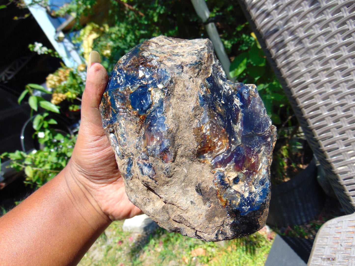 585 gram Rough Raw Indonesian Blue Amber for Healing AGRB30