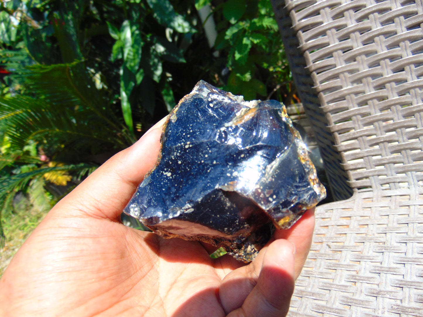 129 gram Rough Raw Indonesian Blue Amber for Healing AGRB52