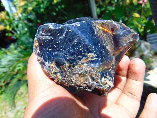 129 gram Rough Raw Indonesian Blue Amber for Healing AGRB52