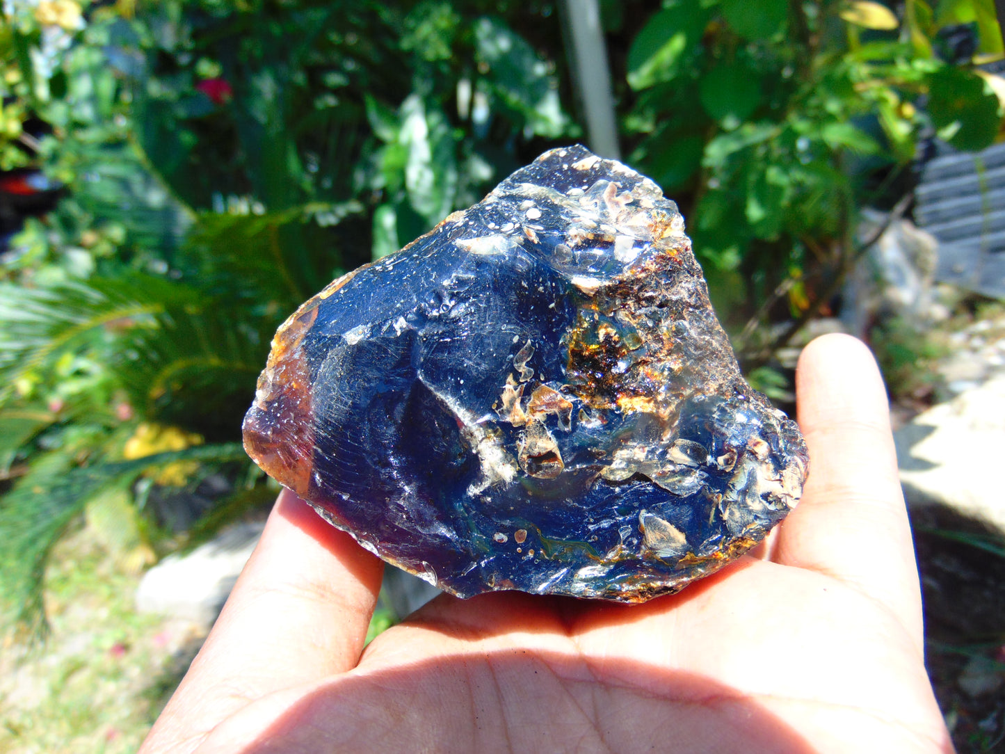129 gram Rough Raw Indonesian Blue Amber for Healing AGRB52