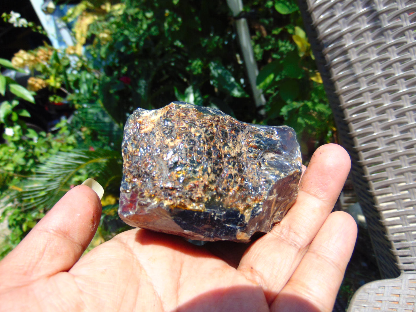 129 gram Rough Raw Indonesian Blue Amber for Healing AGRB52
