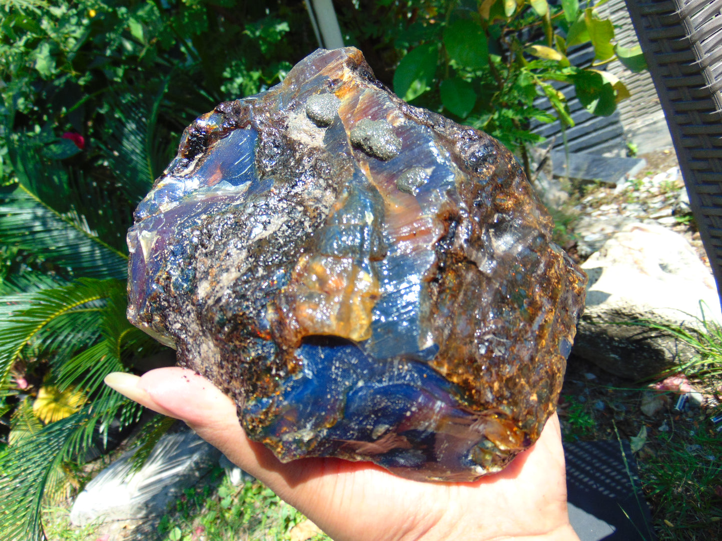 696 gram Rough Raw Indonesian Blue Amber for Healing AGRB31
