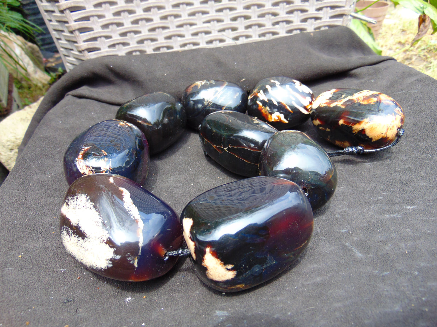 899 gr Big Necklace Indonesian Amber for Healing A9K90