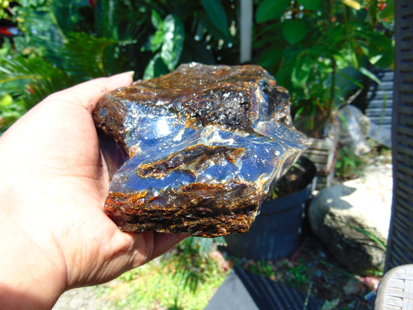 696 gram Rough Raw Indonesian Blue Amber for Healing AGRB31