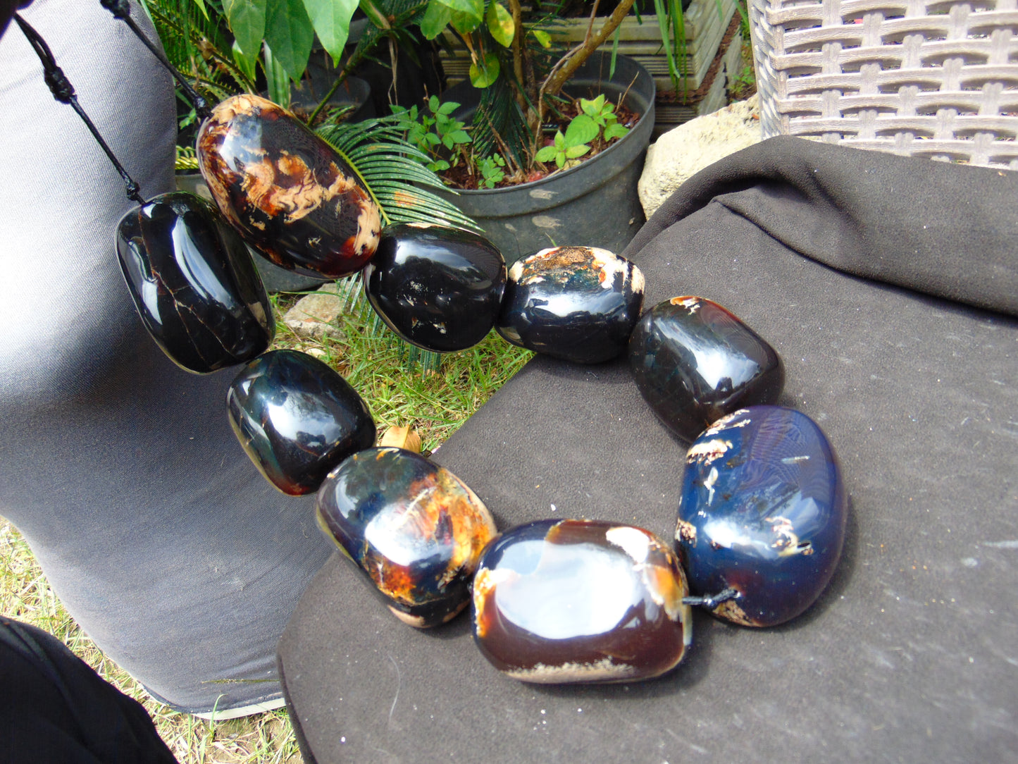 899 gr Big Necklace Indonesian Amber for Healing A9K90