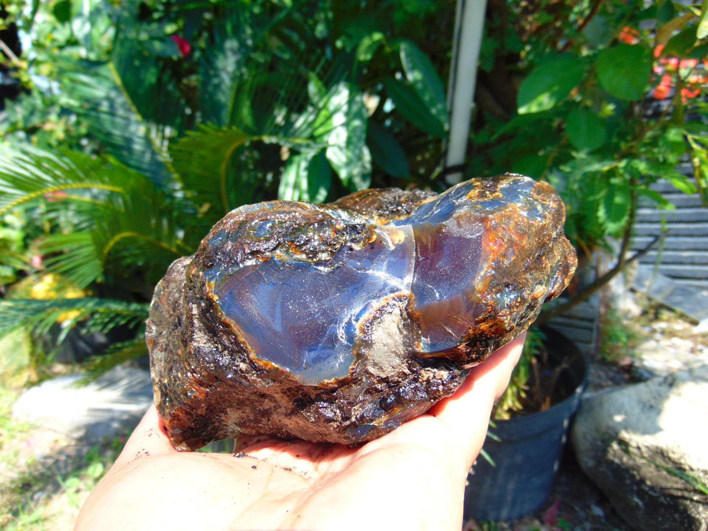 696 gram Rough Raw Indonesian Blue Amber for Healing AGRB31