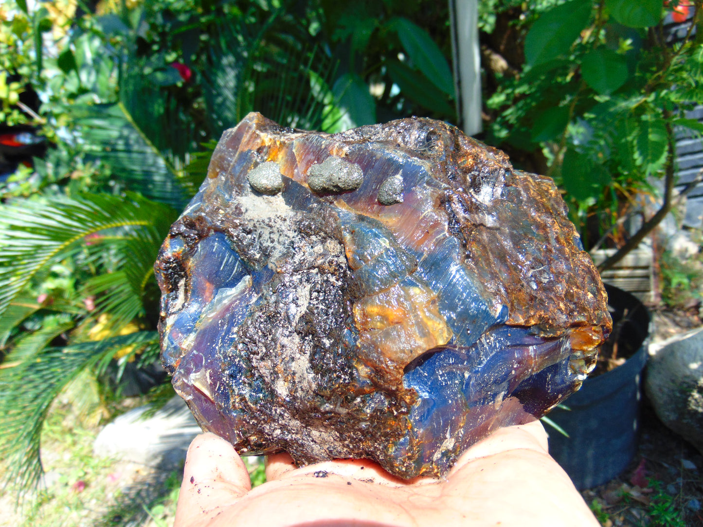 696 gram Rough Raw Indonesian Blue Amber for Healing AGRB31