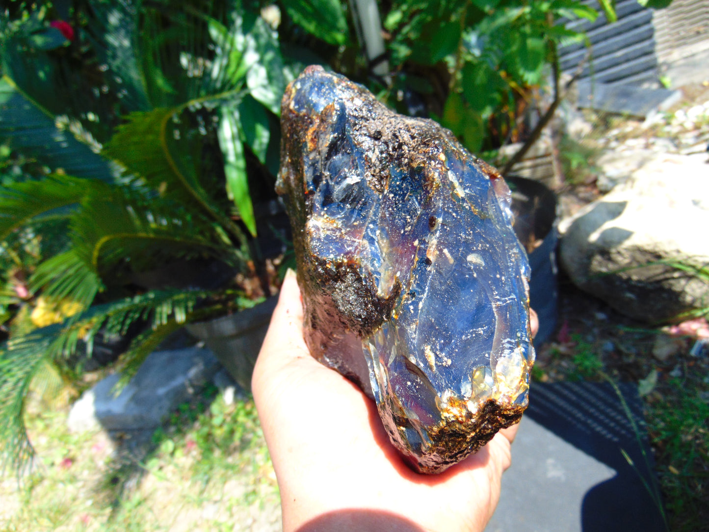 696 gram Rough Raw Indonesian Blue Amber for Healing AGRB31