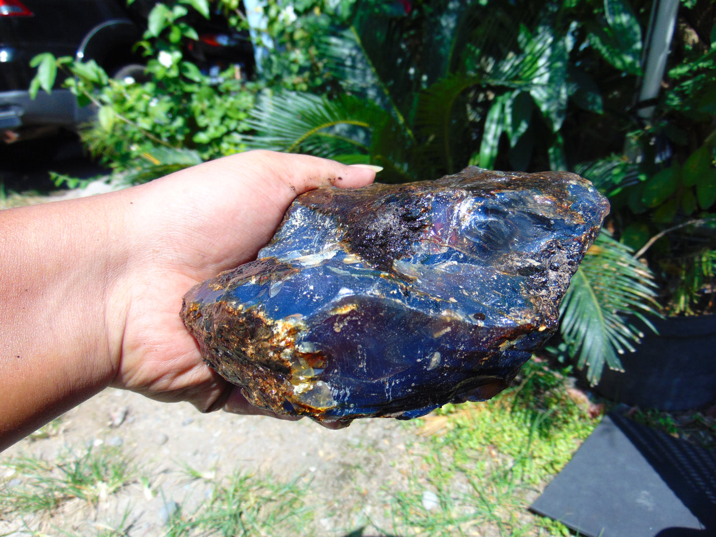 696 gram Rough Raw Indonesian Blue Amber for Healing AGRB31