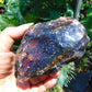 138 gram Rough Raw Indonesian Orange Blue Amber for Healing AGRB96