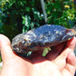 138 gram Rough Raw Indonesian Orange Blue Amber for Healing AGRB96