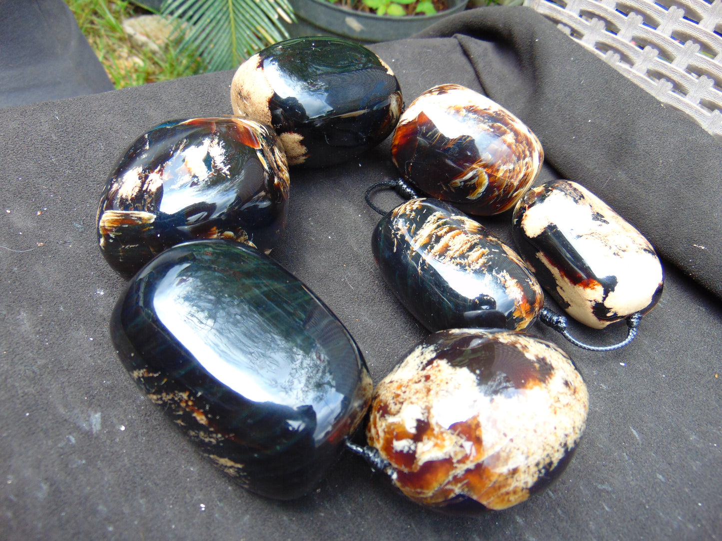 846 gr Big Necklace Indonesian Amber for Healing A7K87