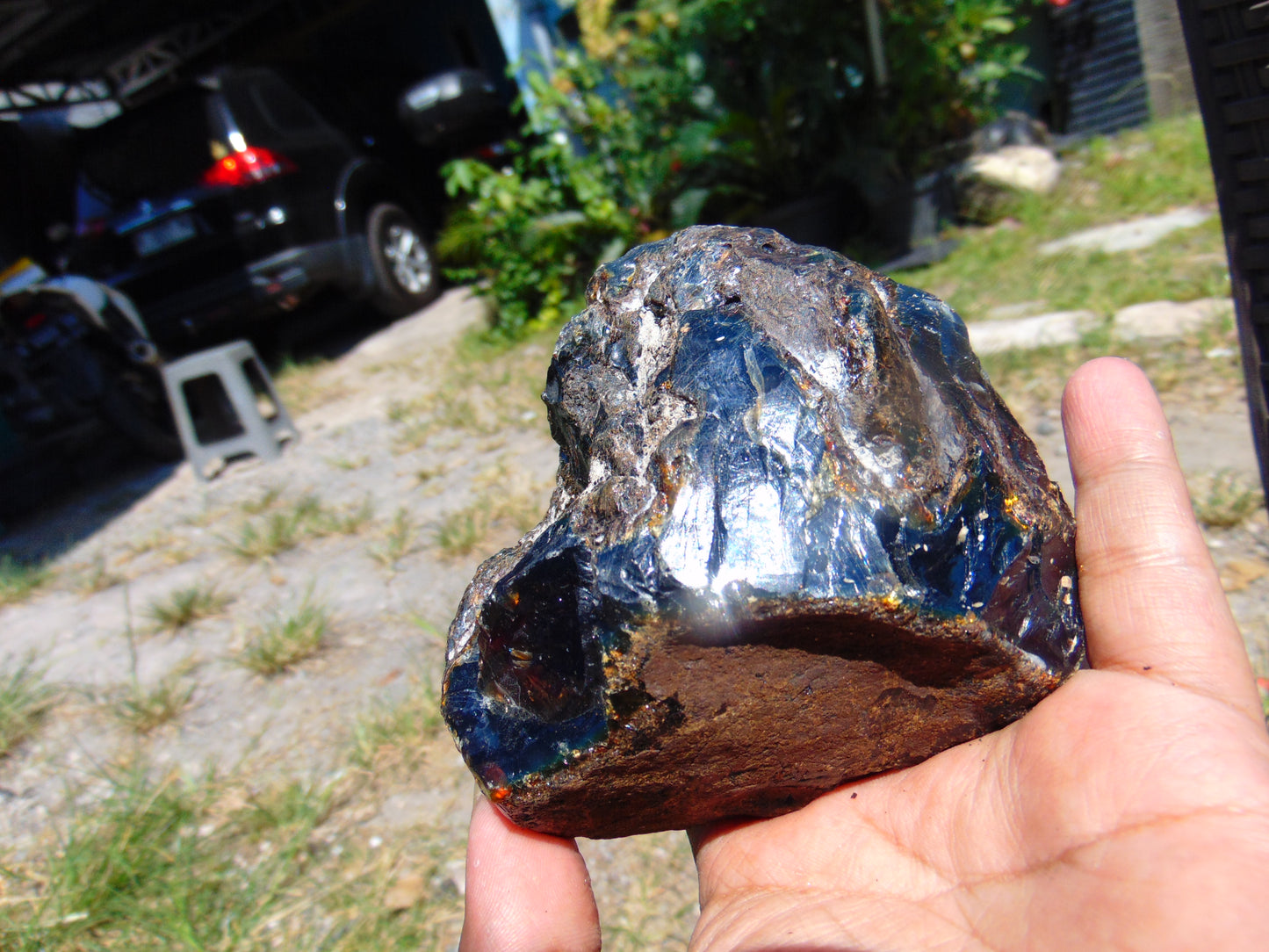 216 gram Rough Raw Indonesian Blue Amber for Healing AGRB53