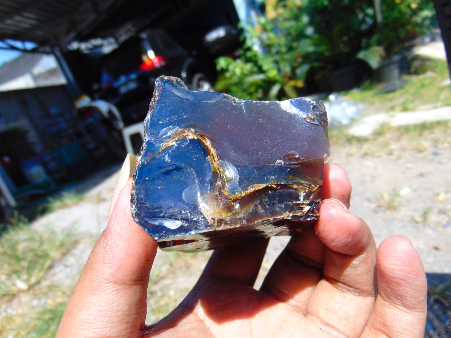 133 gram Rough Raw Indonesian Blue Amber for Healing AGRB76