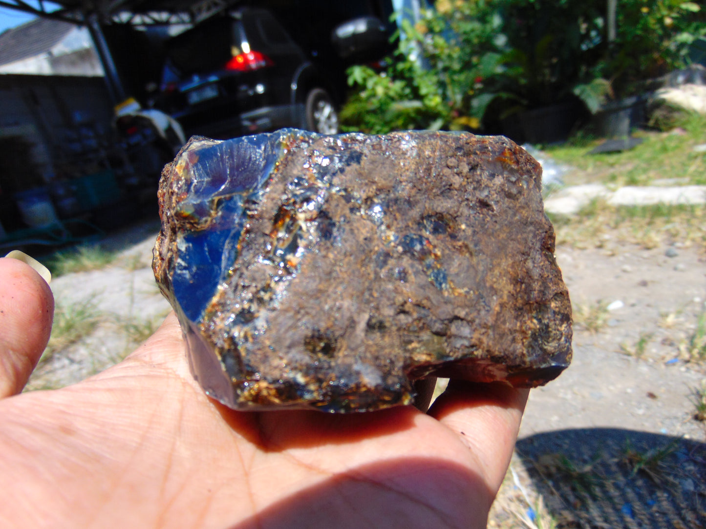 133 gram Rough Raw Indonesian Blue Amber for Healing AGRB76