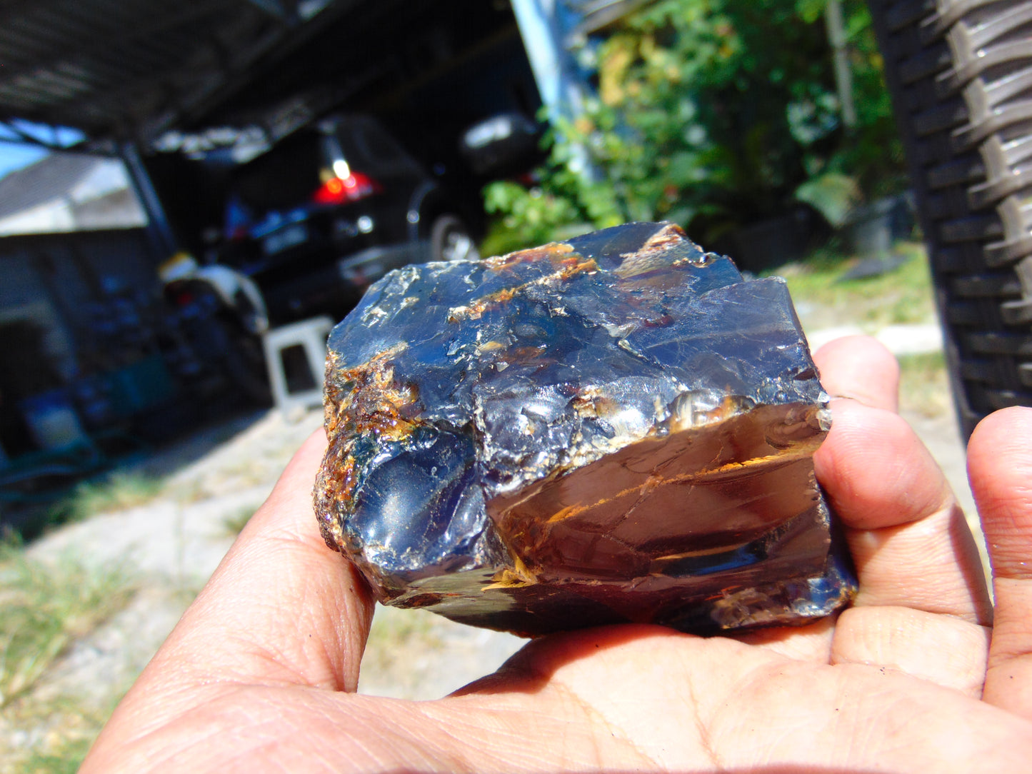 133 gram Rough Raw Indonesian Blue Amber for Healing AGRB76