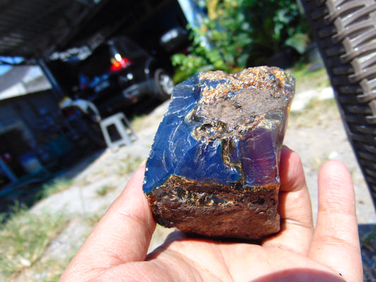 133 gram Rough Raw Indonesian Blue Amber for Healing AGRB76