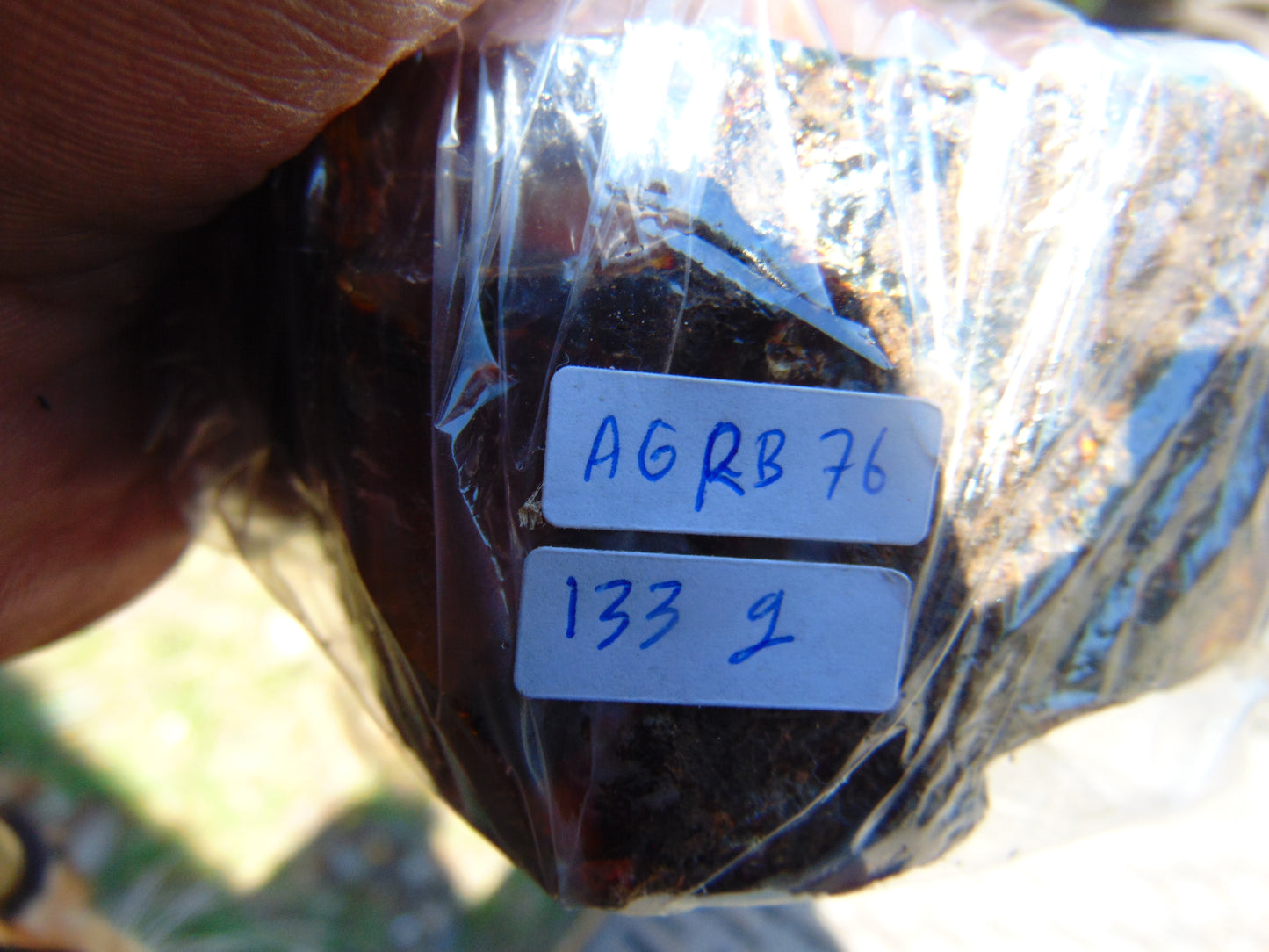 133 gram Rough Raw Indonesian Blue Amber for Healing AGRB76