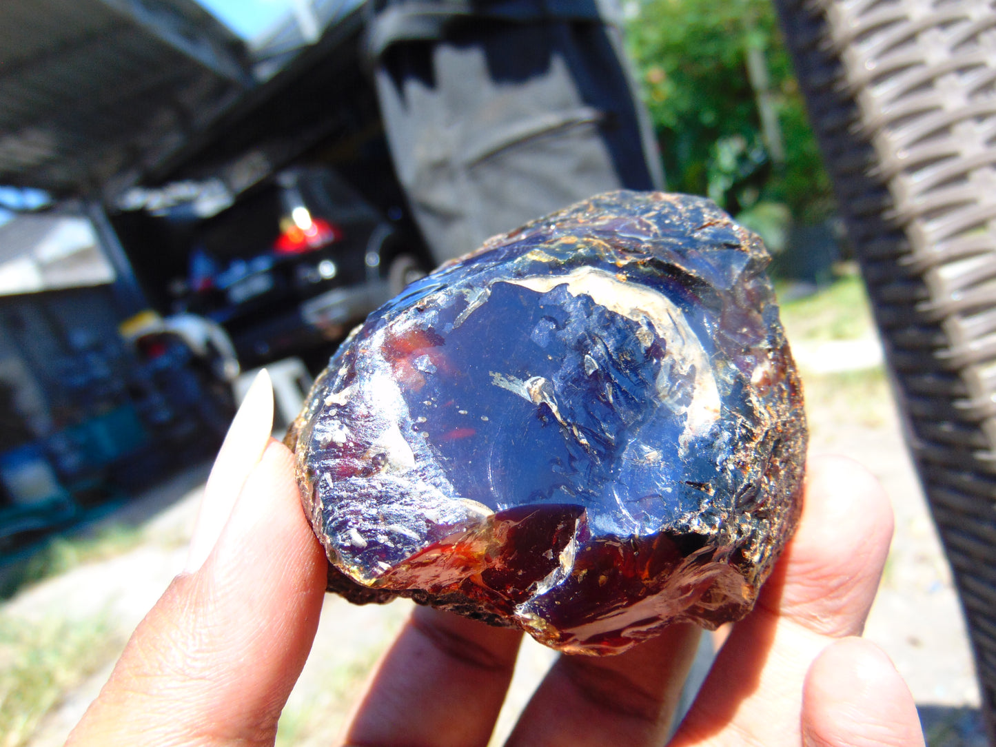 67 gram Rough Raw Indonesian Blue Amber for Healing AGRB55