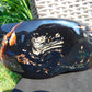 1167 gram full polished 25x12x7 cm Indonesian Dark Blue Amber for Healing AR82