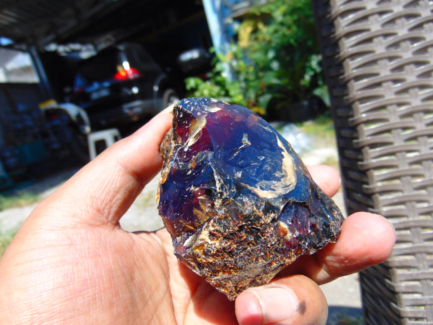 67 gram Rough Raw Indonesian Blue Amber for Healing AGRB55