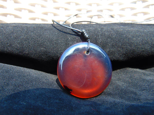 11 gram Chip Pendant Indonesian Blue Amber for Healing 26Y78
