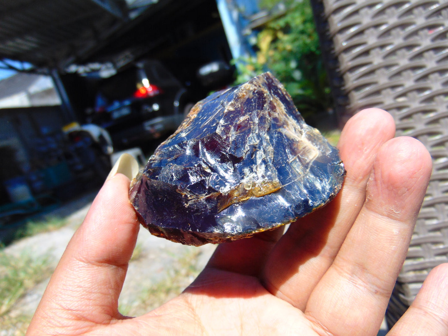 67 gram Rough Raw Indonesian Blue Amber for Healing AGRB55