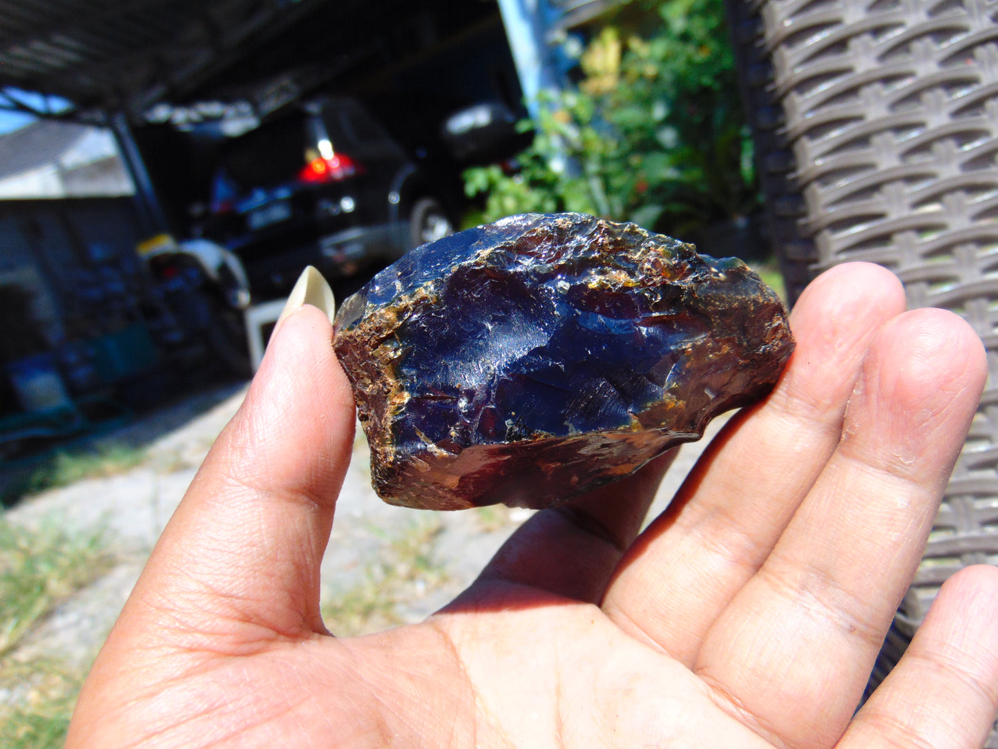 67 gram Rough Raw Indonesian Blue Amber for Healing AGRB55