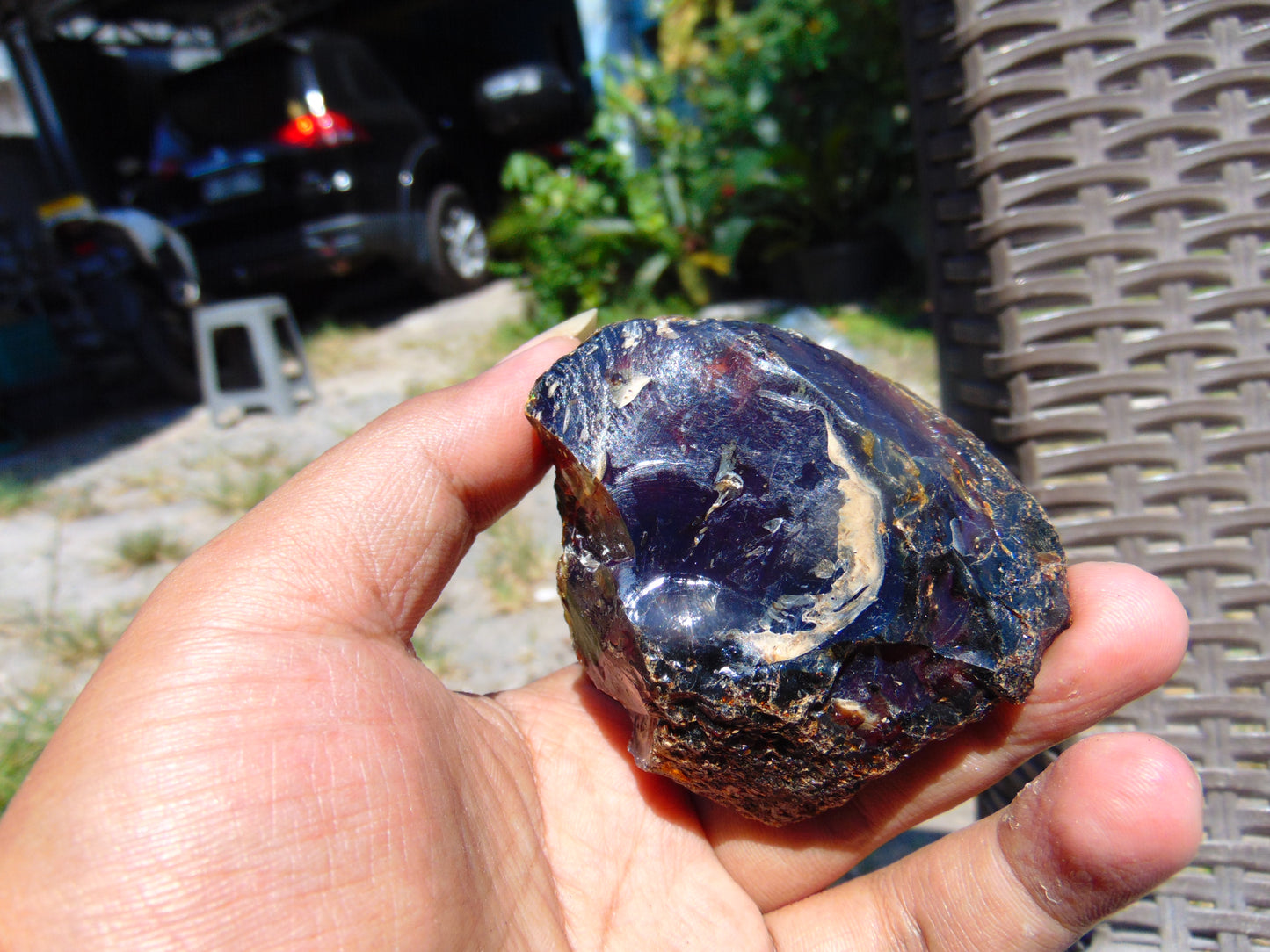 67 gram Rough Raw Indonesian Blue Amber for Healing AGRB55