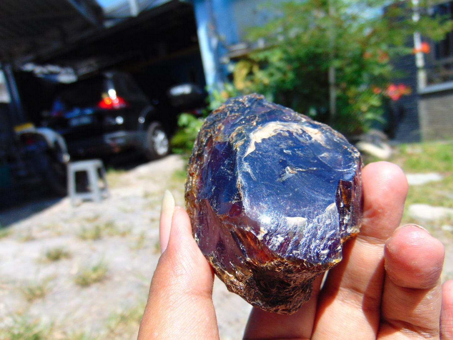 67 gram Rough Raw Indonesian Blue Amber for Healing AGRB55