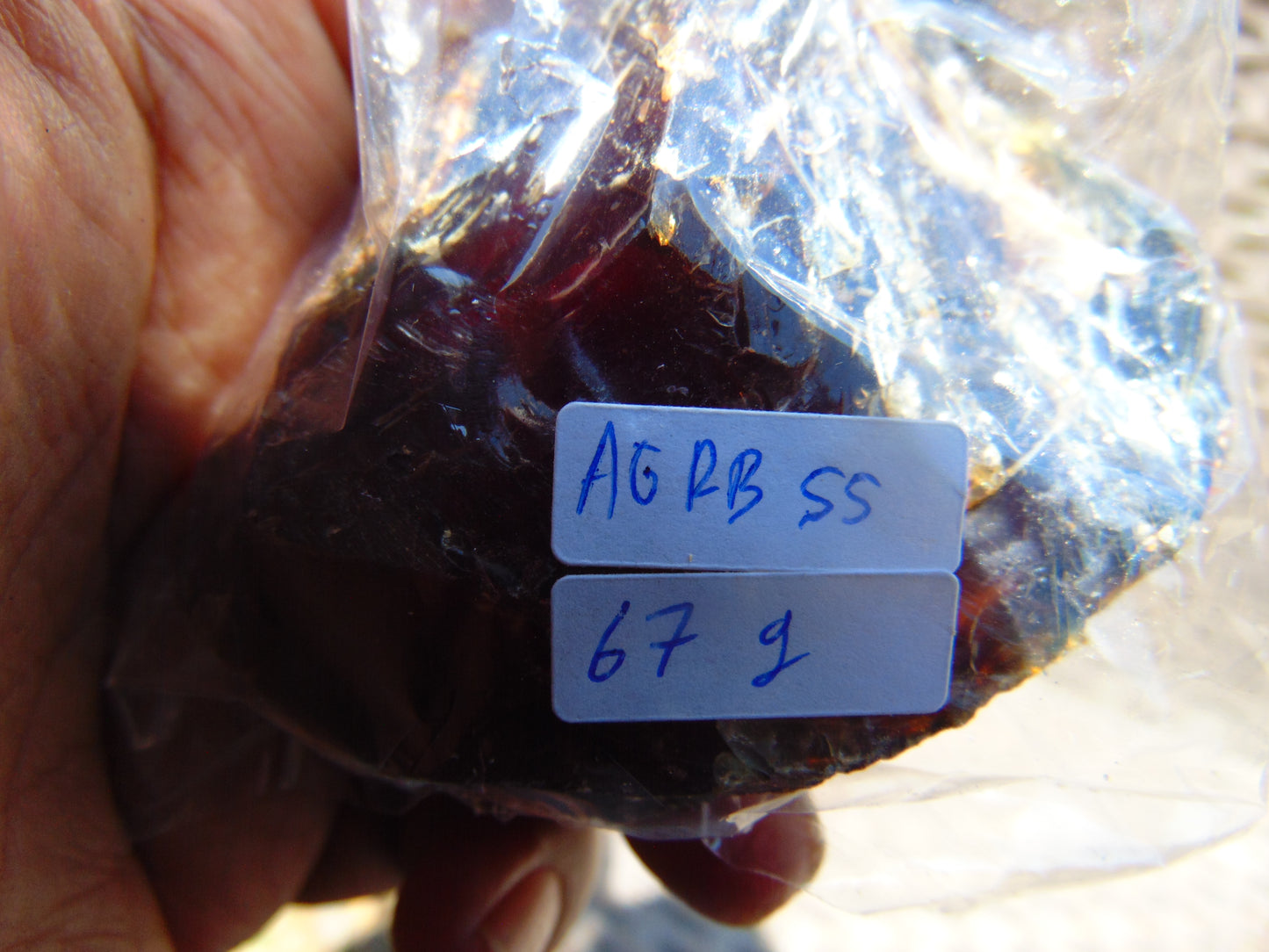 67 gram Rough Raw Indonesian Blue Amber for Healing AGRB55