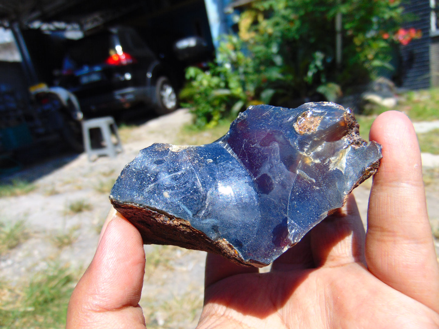 69 gram Rough Raw Indonesian Blue Amber for Healing AGRB77