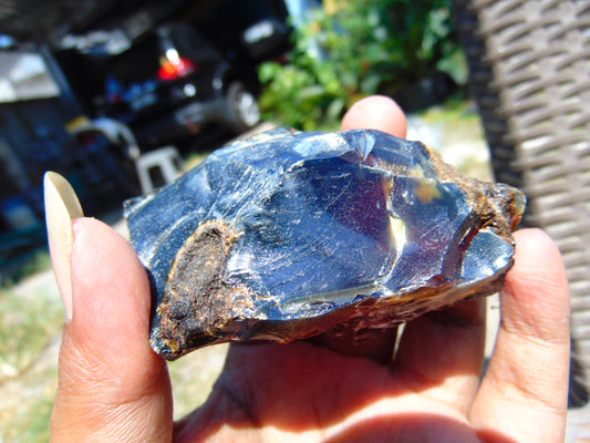 69 gram Rough Raw Indonesian Blue Amber for Healing AGRB77