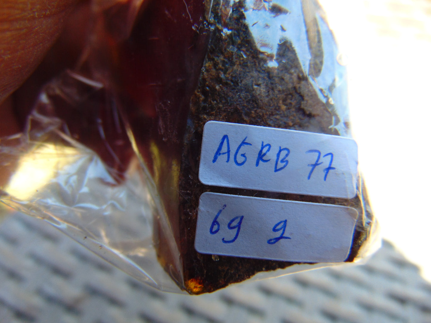 69 gram Rough Raw Indonesian Blue Amber for Healing AGRB77