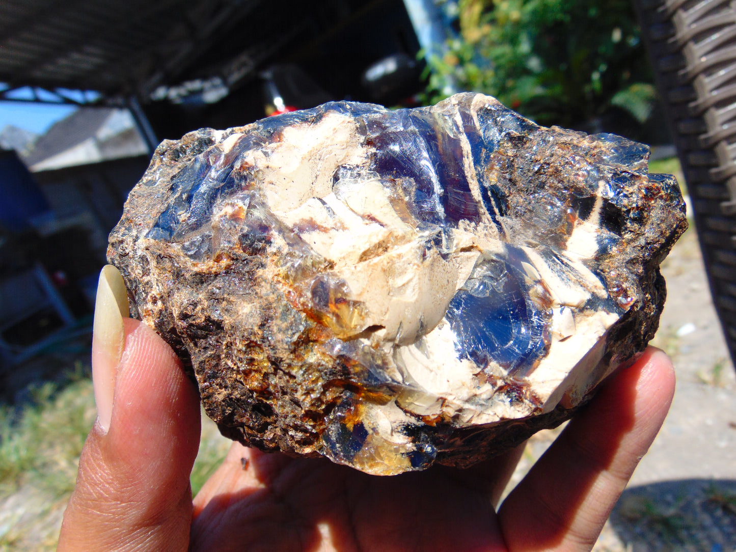 205 gram Rough Raw Indonesian Blue Amber for Healing AGRB67