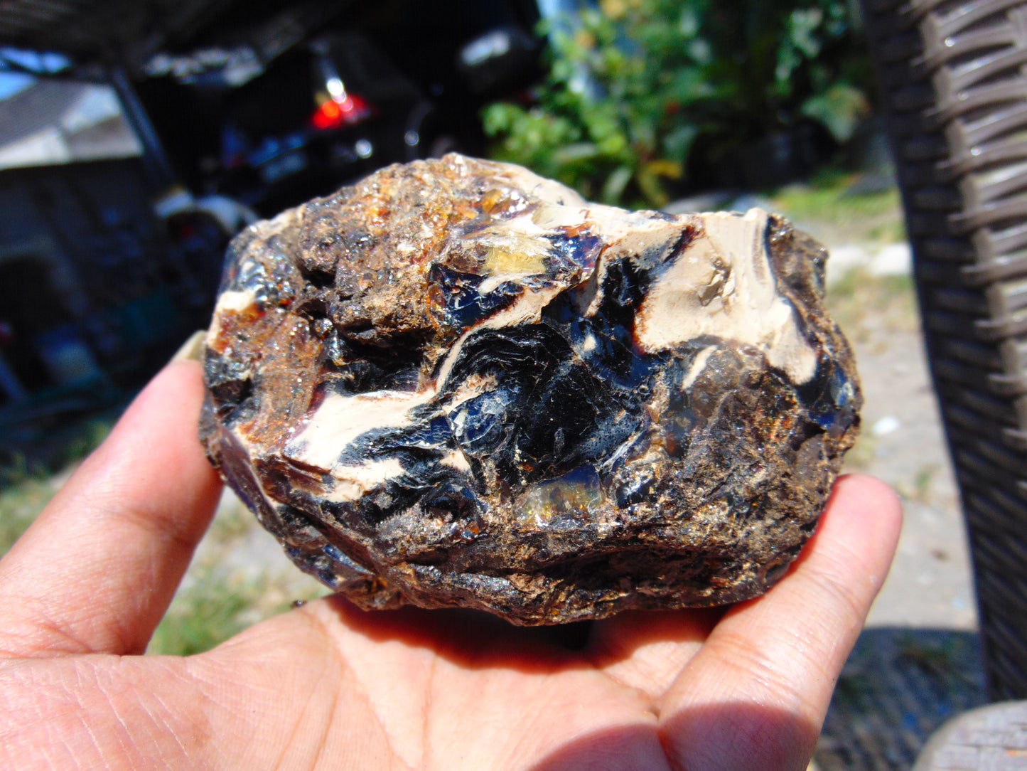 205 gram Rough Raw Indonesian Blue Amber for Healing AGRB67