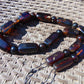 142 gr Small Necklace beads Indonesian Crystal Dark Blue Amber for Healing 26NA02