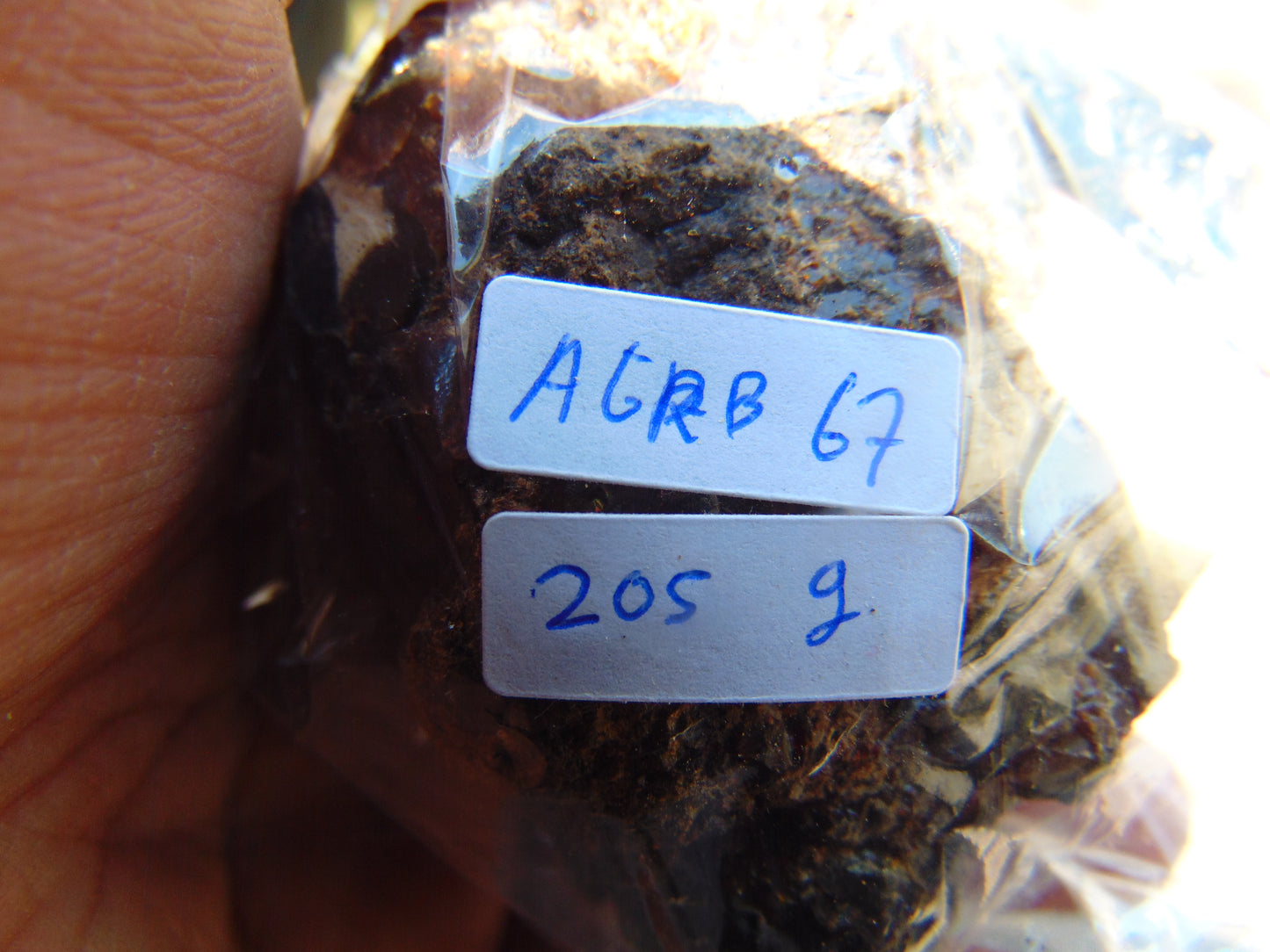 205 gram Rough Raw Indonesian Blue Amber for Healing AGRB67
