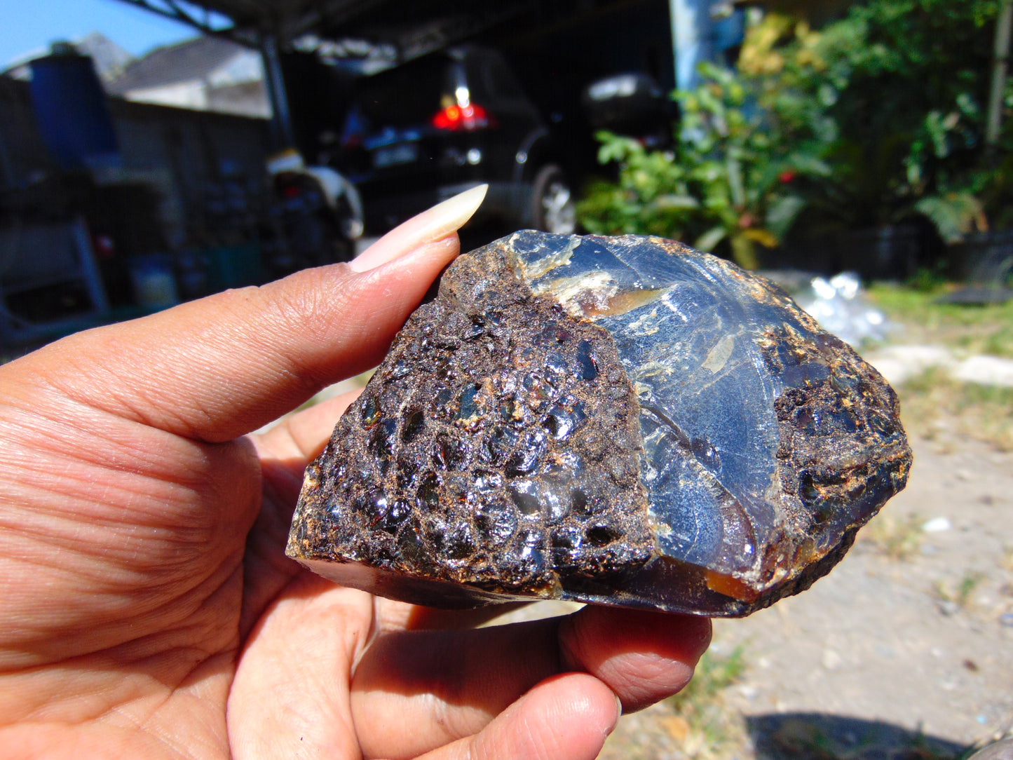 88 gram Rough Raw Indonesian Blue Amber for Healing AGRB69