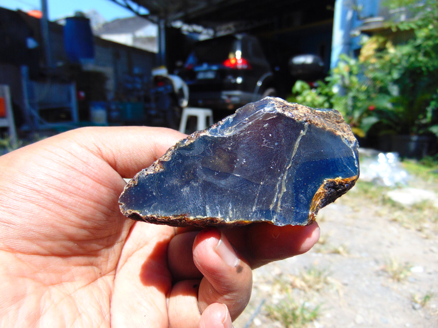88 gram Rough Raw Indonesian Blue Amber for Healing AGRB69