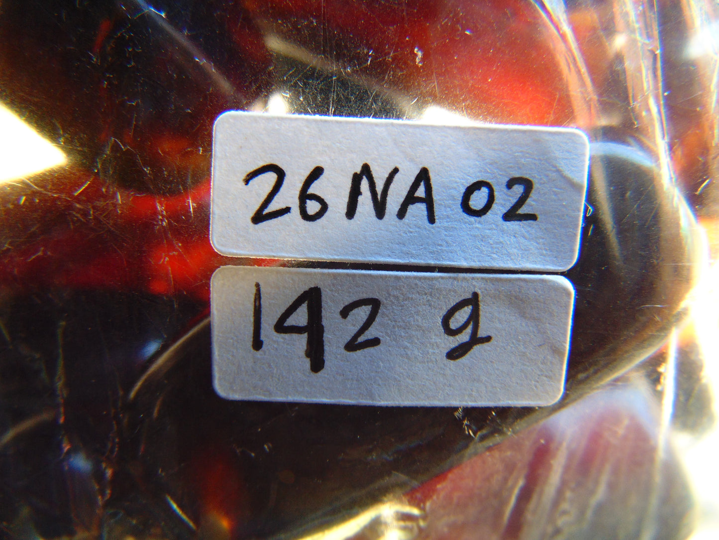 142 gr Small Necklace beads Indonesian Crystal Dark Blue Amber for Healing 26NA02